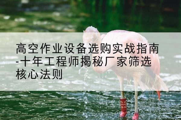 万源剪叉式升降机厂家-高空作业设备选购实战指南-十年工程师揭秘厂家筛选核心法则